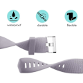 Miniatyrbillede 3 af 4: Udskiftningsbånd, der er kompatible med Fitbit Charge 2, Classic & Special Edition justerbare sportsarmbånd Lavender with Slight Gray Large