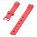 Miniatyrbillede 4 af 5: Til Fitbit Inspire / Inspire Hr Glossy Surface Silicone Watch Band Red