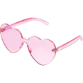 Miniatyrbillede 1 af 4: Hjerteformede solbriller til festsolbriller, farve solbriller Light Pink