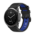 Miniatyrbild 1 av 5: För Garmin Fenix ​​5s 22 mm silikon watch i två färger Black-Blue
