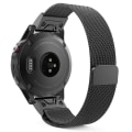 Miniatyrbilde 2 av 5: For Garmin Fenix ​​5x Milan metallurremme i rustfritt stål Black