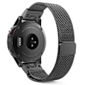 Miniatyrbillede 2 af 5: Til Garmin Fenix ​​5x Milan metal urbånd i rustfrit stål Black