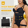 Miniatyrbild 3 av 3: Body Shaper med axelremmar Magkontroll Trosa Höftlyftare M