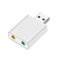 Pikkukuva 1 / 5: Fiauli Alloy Ulkoinen Äänikortti USB7.1 Ääniadapteri 3.5mm Liittimellä PC Kannettavalle