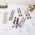 Miniatyrbild 3 av 4: Magnetisk halsduk Brosch Magnetisk knapp Brosch Pearl Pin Brosch Dam 12 delar E