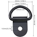 Miniatyrbilde 2 av 5: Festekroker med D-ringer (30-pakning) - Rustfrie stål D-ringer for lastsikring