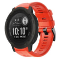 Miniatyrbilde 1 av 5: For Garmin Instinct 2 metallspenne ensfarget silikonklokkerem Red