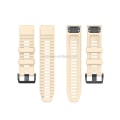 Miniatyrbilde 3 av 4: For Garmin Fenix ​​6 22mm Smart Watch Quick Release Silicon Watch Band Beige