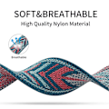 Miniatyrbillede 5 af 5: 20 mm 22 mm bånd til Samsung Galaxy Watch 4/classic/3/5/pro/active 2 Gear S3 Elastic Nylon Loop Huawei Watch Gt 2 2e 3 Pro Strap Bohemia color 22mm