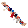 Miniatyrbild 2 av 4: För Fitbit Charge 5 Round Bead Chain Watch Band Colorful