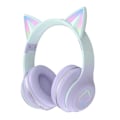 Miniatyrbilde 1 av 2: Ekte trådløse Bluetooth-hodetelefoner Foldable Wireless Audio for Kids Bluetooth 5.1 med mikrofon Lilla