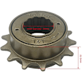 Miniatyrbilde 4 av 5: Sykkel Frihjul, 14/16T 18MM 34MM