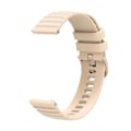 Miniatyrbilde 4 av 5: For Garmin Venu 2s 18 mm bølgete prikket ensfarget silikonklokkerem Starlight Color