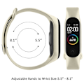 Miniatyrbillede 4 af 5: Egnet til silikoneur til Xiaomi 6 Mi 5 Tpu-urrem M5-armbånd Xiaomi 4 3 Sport Wrist Mi 6 Smartwatch-tilbehør white For Mi  4