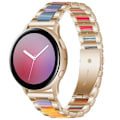 Pikkukuva 3 / 5: Metallikolmehelmi + hartsihihna Huawei Watch GT 3 42mm / Watch GT 2 42mm Rose Gold Color