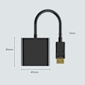 Miniatyrbild 5 av 5: Displayport till VGA-gränssnittsmonitoradapter, DP till VGA-datorgrafikkonverterare