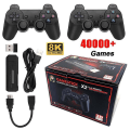 Miniatyrbilde 1 av 5: X2 Plus Game Stick Retro Console Dobbel trådløs kontroller 128gb 40000+ spill