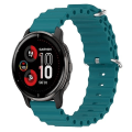 Miniatyrbilde 1 av 5: For Garmin Venu 2 Plus 20mm Ocean Style Silikon Solid Color Watch Band Green