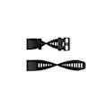 Miniatyrbilde 4 av 4: Rem for Garmin Fenix 6X Pro 26 mm gul silikon klokkestropp