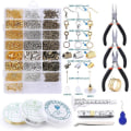 Pikkukuva 1 / 5: Tee itse korujen valmistustarvikkeet Set , jossa on työkalut Korutarvikkeet 4 Silver 875 Pieces