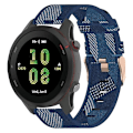 Miniatyrbillede 1 af 5: Til Garmin Vivoactive 4 22mm nylonvævet urrem Blue