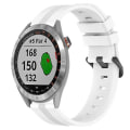 Miniatyrbilde 1 av 5: For Garmin Approach S40 20 mm konkav stripete Slicone-klokkerem White