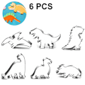 Miniatyrbillede 1 af 5: Dinosaur-formet kageudstikker, fondant-kageudstikker til børns bagning af småkager 6pcs