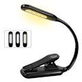 Miniatyrbillede 1 af 5: Boglampe, Genopladelig Læselampe, 9 Led Boglampe Til Læsning I Sengen Med 3 Lysstyrker, Nem Læselampe