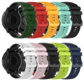 Miniatyrbillede 4 af 5: Til Garmin Venu 2 Plus 20mm Ternet Tofarvet Silikone Urrem EWC White-Black