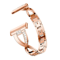 Pikkukuva 2 / 5: Fitbit Versa 3 / Sense Universal Diamond Metal Watch Rose Gold