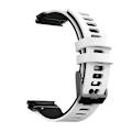 Miniatyrbillede 1 af 5: Til Garmin Fenix ​​7x To-farvet Silikone Quick Release Urbånd White Black
