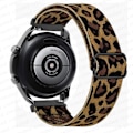 Miniatyrbillede 1 af 5: 20 mm 22 mm bånd til Samsung Galaxy Watch 4/classic/3/5/pro/active 2 Gear S3 Elastic Nylon Loop Huawei Watch Gt 2 2e 3 Pro Strap brown cheetah 22mm