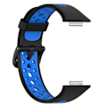 Miniatyrbilde 4 av 5: Dobbel silikonrem for Huawei Watch Fit 2/Watch Fit 2 Active Black Blue Style F
