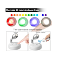Miniatyrbilde 4 av 5: Trådløs LED-spotlight med innebygd batteri, fargeskiftende kunstlys, RGB-dimming, hockeylys, hvit displaylys
