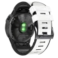 Miniatyrbillede 5 af 5: Til Garmin Fenix ​​7x/6x Pro/tactix 7 26mm Crocodile Texture Silikone læderurrem White