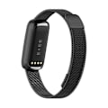 Miniatyrbilde 2 av 5: Erstatningsstropp i rustfritt stål Magnetisk Milan Fashion-armbånd for Fitbit Luxe black
