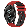 Miniatyrbild 1 av 5: För Garmin Vivomove Style 20 mm rutigt watch i två färger i silikon Red-Black