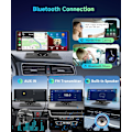 Miniatyrbilde 4 av 5: Bærbar Apple Carplay Trådløs Bil Stereo Android Skjerm, 10,26 Tommers IPS Berøringsskjerm Bilradio