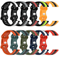 Miniatyrbilde 5 av 5: For Garmin Venu Sq 20 mm sommerfuglspenne Tofarget silikonklokkerem Black-Red