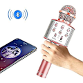Miniatyrbillede 2 af 5: Mikrofon til Lmell Kid. Karaoke Mikrofon Bluetooth Trådløs. Bærbar Håndholdt Mikrofon