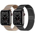 Miniatyrbild 2 av 5: Milanese Loop Strap För Apple Watch Ultra Band 44mm 40mm 45mm 41mm 49mm 42mm 38mm 44 Mm Correa Armband Iwatch Series 3 6 Se 7 8 Rose gold 42mm 44mm 45mm 49mm