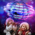 Flying Ball Boomerang Magical Drone Fly Luminous Flying Spinner Toys Blue