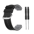 Miniatyrbilde 1 av 5: For Garmin Approach S2 / S4 Tofarget silikonklokkerem Black Grey
