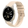 Miniatyrbild 1 av 5: För Garmin Venu 2s 18 mm vågigt prickigt enfärgat watch Starlight Color
