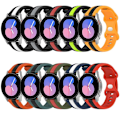 Miniatyrbilde 3 av 5: For Garmin Venu Sq 20 mm sommerfuglspenne Tofarget silikonklokkerem Orange-Black