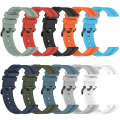 Miniatyrbillede 5 af 5: Til Garmin Venu Sq 20 mm konkav stribet Slicone urbånd Orange