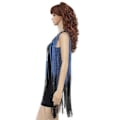 Miniatyrbilde 4 av 5: Kvinners O-hals Sequin Frynser Flapper Dansekjole Latin Salsa Ballroom Kostyme Gatsby Cocktailkjole Apricot