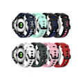 Miniatyrbilde 4 av 4: Rem for Garmin Fenix 6X 26 mm Silikon Sportsrem i to farger Svart-Blå