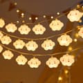 Moln ljusslinga 10m 80 LED barnrum dekorativ atmosfär ljus Batteridriven