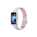 Miniatyrbilde 1 av 4: Integrert to-farget silikon smartklokkestropp for Huawei Strap 8 (rosa hvit)